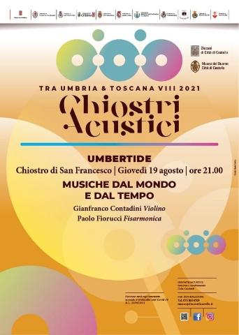 Il 19 agosto al Chiostro di San Francesco ultimo appuntamento con “Chiostri Acustici tra Umbria e Toscana”