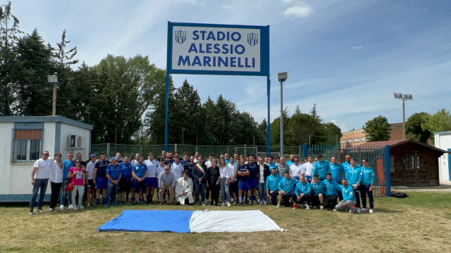 Intitolato alla memoria di Alessio Marinelli lo stadio di Pierantonio