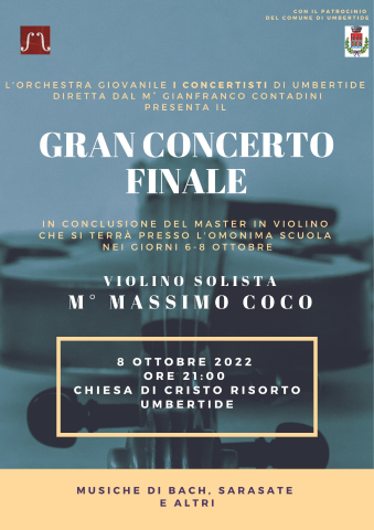L'8 ottobre “I Concertisti” si esibiscono con il maestro Massimo Coco