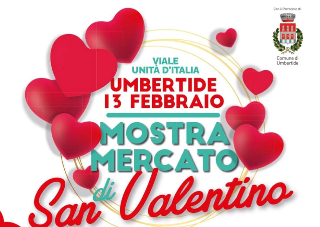 Domenica 12 febbraio in viale Unità d'Italia arriva la seconda edizione della Mostra Mercato di San Valentino: 40 espositori presenti