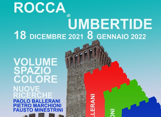 “Volume, spazio, colore" alla Rocca dal 18 dicembre all'8 gennaio